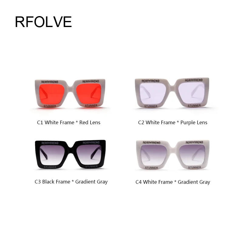 Rfolve Алфавит рамка солнцезащитные очки Для мужчин женщин Брендовая дизайнерская