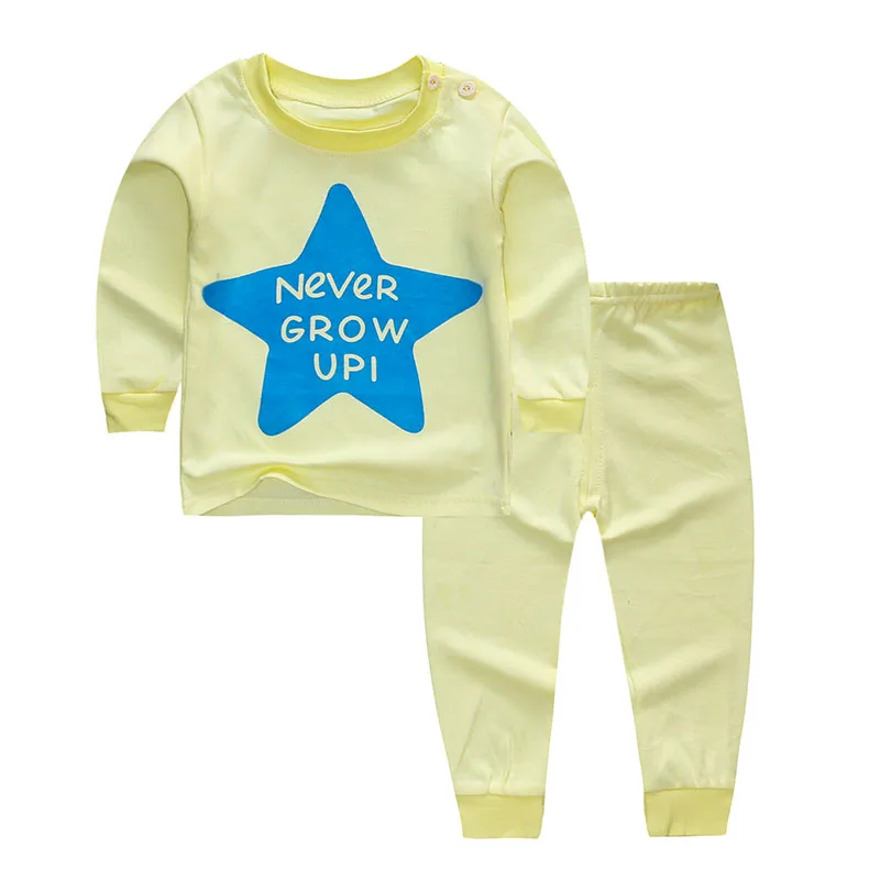 2018 детские пижамы для маленьких мальчиков и девочек комплекты детской одежды