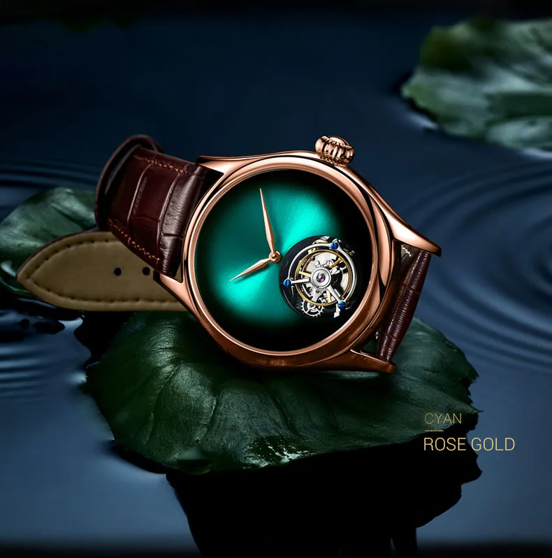 Tourbillon механические часы мужские Лидирующий бренд часы сапфировые зеркальные оригинальные ручные намотки полый ход Мужские t кошачий глаз часы Saat