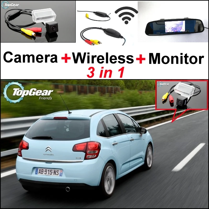 Специальная камера заднего вида 3 в 1 + беспроводной приемник монитор зеркала