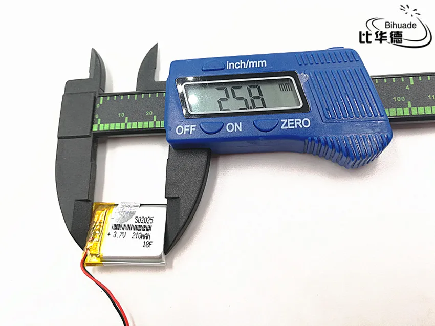 1 шт./лот 3,7 V 210mAH 502025 полимерный литий-ионный/литий-ионный аккумулятор для DVR, gps, mp3, mp4