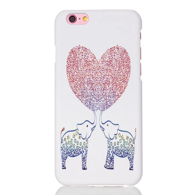 Для iPhone 6 s Hard PC Case Мода 3D Мультфильм Cat Собака Ultra Slim Fundas Крышка Телефона Apple Iphone plus