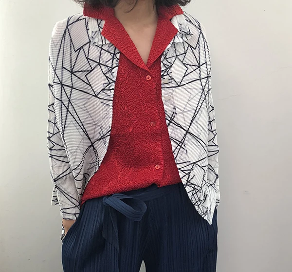 Changpleat 2019 Весна новое модное платье с принтом Для женщин пальто Miyak зимняя обувь со
