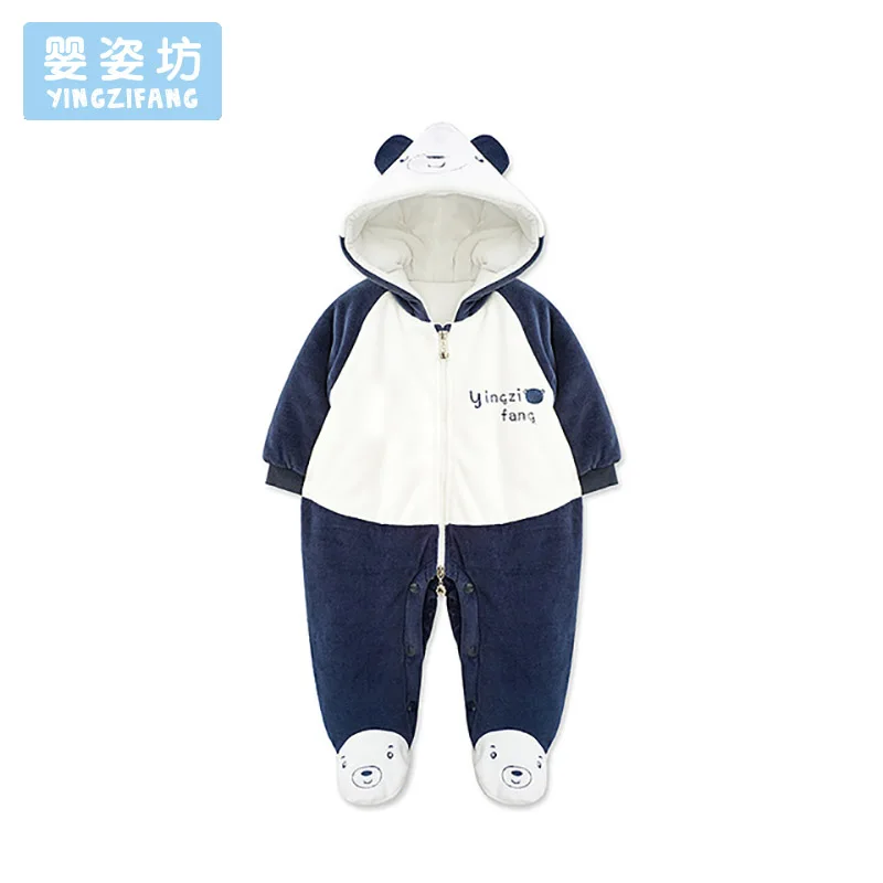 Одежда для новорожденных зимние детские Комбинезоны малышек Носки с рисунком