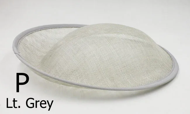 Shell Grey Высокое качество 25*24,5 см Sinamay аномалистическая основа окунутая основа для очарования, головной убор, головной убор 2 слоя 10 шт./партия#17 цвет - Цвет: Shell Grey