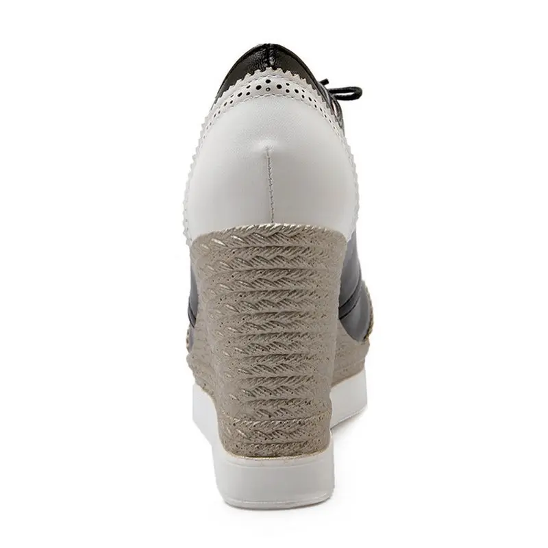 Tuyoki Sexy Women High Wedges Shoes Round Toe Cross Strap Platform Pumps Trifle Office Footwears Size 34-39 | Обувь