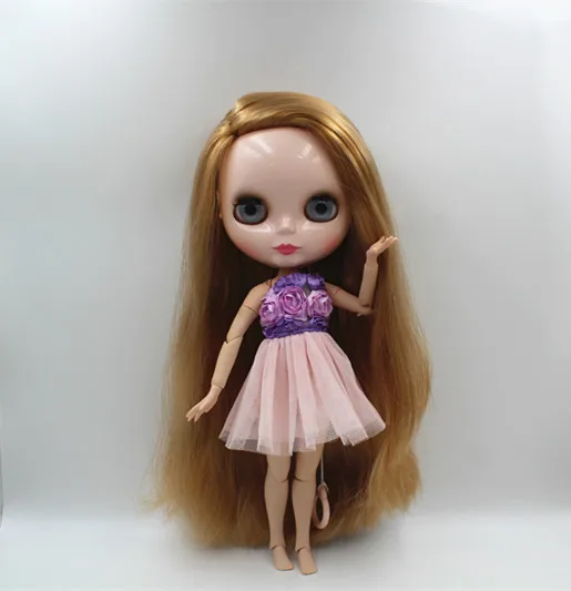 Блит куклы коричневый прямые Обнаженная кукла 19 совместного человеческого тела