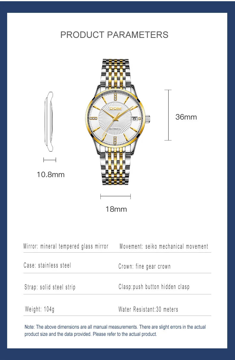 New Fashion Women Mechanical Watch Skeleton Design Top Brand Luxury Waterproof Female Automatic Clock Montre Femme G-79