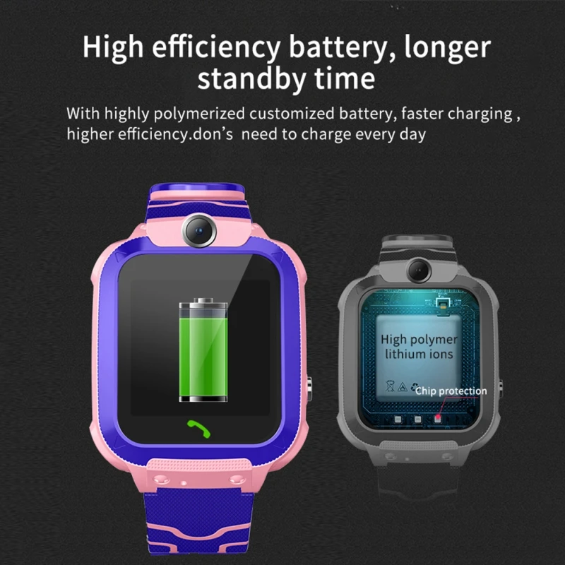 Детские Смарт часы с сенсорным экраном водонепроницаемые функцией отслеживания