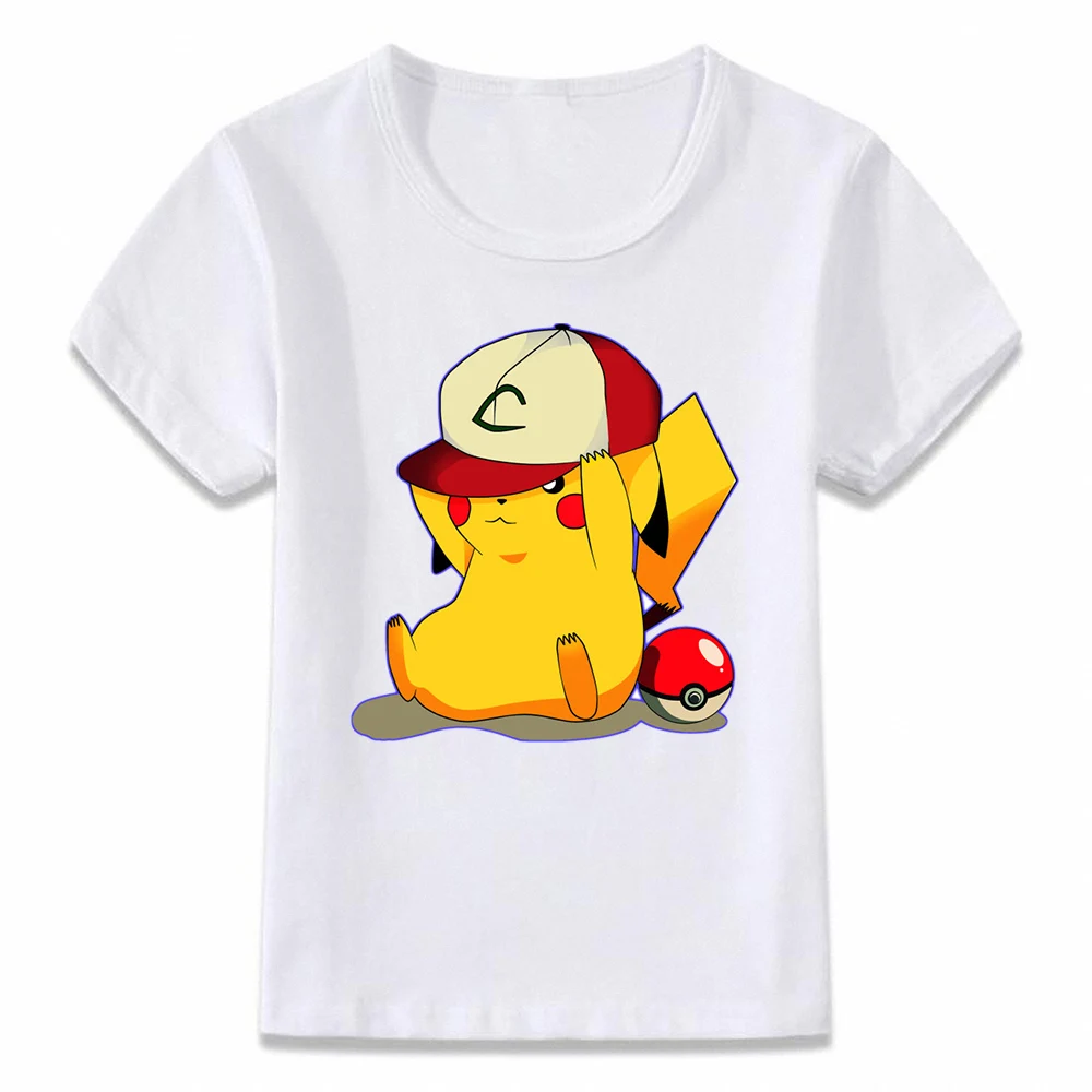 oal009b Kids Clothes T Shirt Matryoshka Pikachu Evolution Pichu Pokemon T-shirt for Boys and Girls Shirts Tee oal009 - Цвет: oal009b