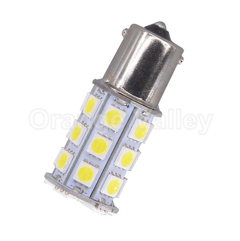 100 шт цена завода P21W 1156 BA15S 5050 27led высокое качество 27smd тормоза обратный поворот сигнальные огни DC12V 27 Smd Led оптом