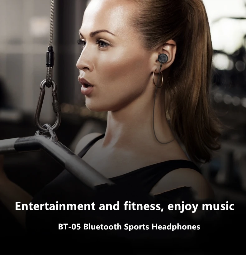 BT 05 беспроводные Bluetooth шумоподавляющие спортивные наушники с защитой от пота