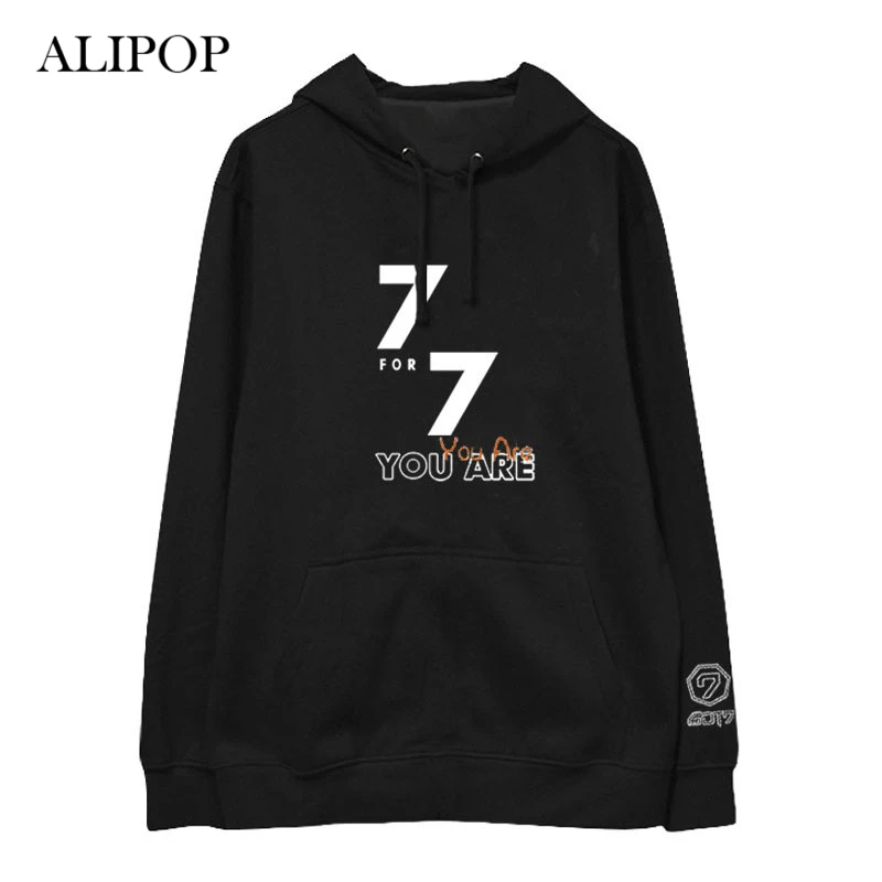 Толстовка ALIPOP Kpop GOT7 7FOR7 You Are альбом хлопковые толстовки в стиле хип-хоп с