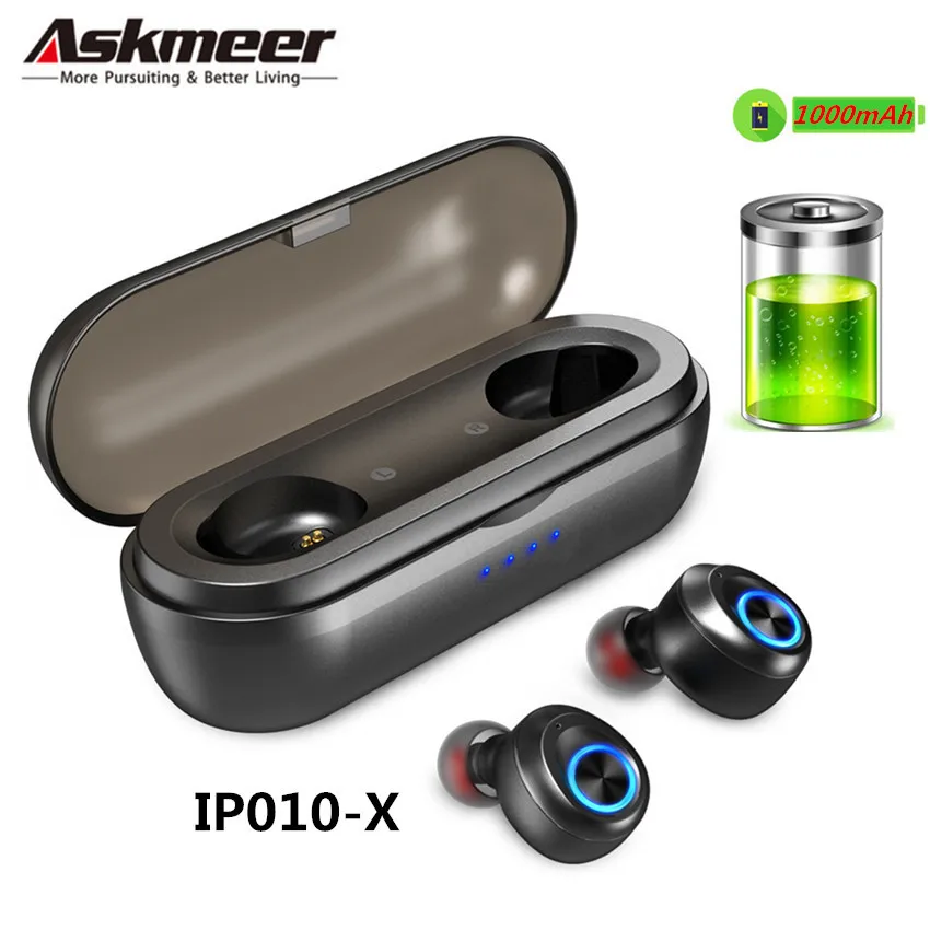 Askmeer TWS беспроводные наушники V5.0 Bluetooth гарнитура Hifi бас для samsung iPhone huawei Xiaomi