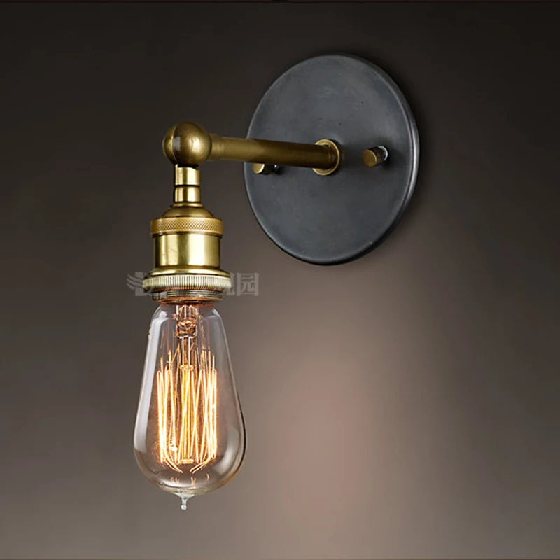 Vintage Industrial Wall Lamp American Retro Light Living Room Bedroom Bathroom Balcony Bar Gangway E27 | Лампы и освещение