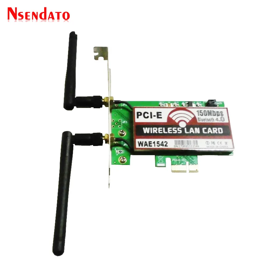 Bluetooth4.0 Беспроводной 50M PCI E Express Card Expresscard адаптер 150 Мбит/с WI FI сети LAN Ethernet сетевой