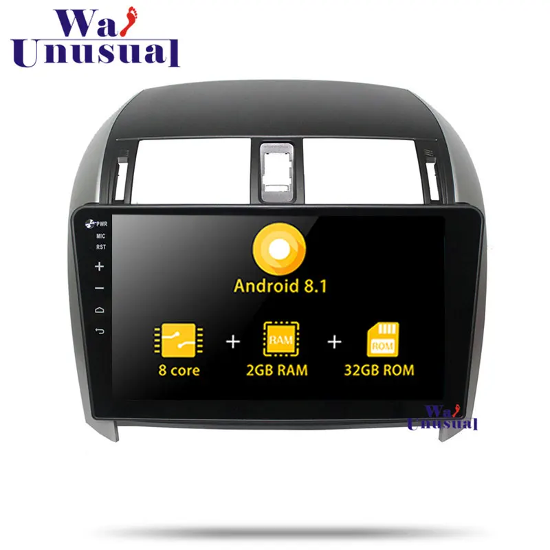 

Автомобильный GPS-навигатор, 2 din, 10,1 дюйма, Android 8,1, для Toyota Corolla 2007, 2008, 2009, 2010, 2011-2013, стерео, мультимедийный плеер с BT, Wi-Fi