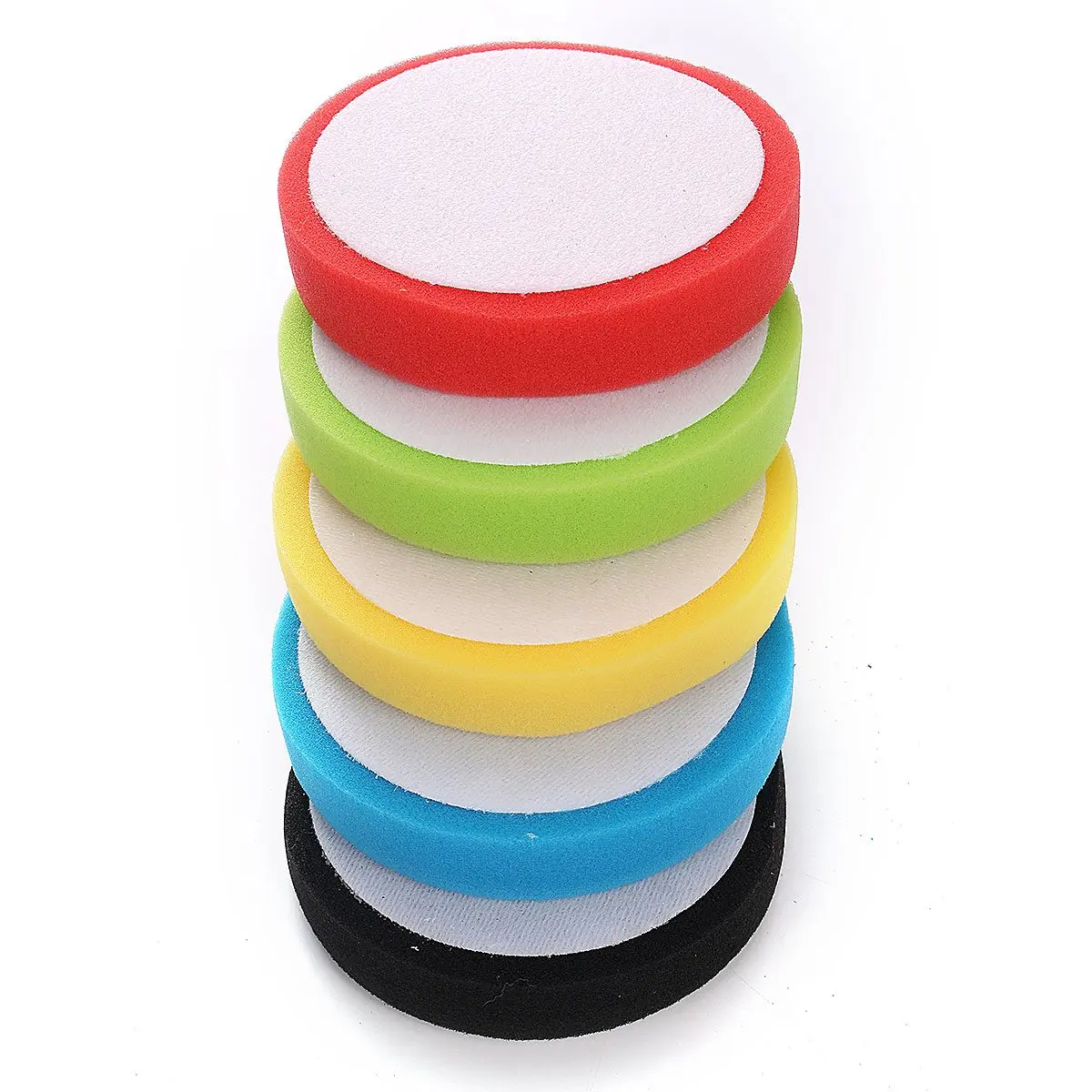 

5Pcs 6 inch (150mm) Flat Sponge Buffing Pad Polishing Pad Kit For Car Polisher