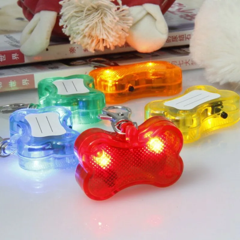 Индивидуальная форма кости светодио дный светодиодный ошейник для кошки собаки