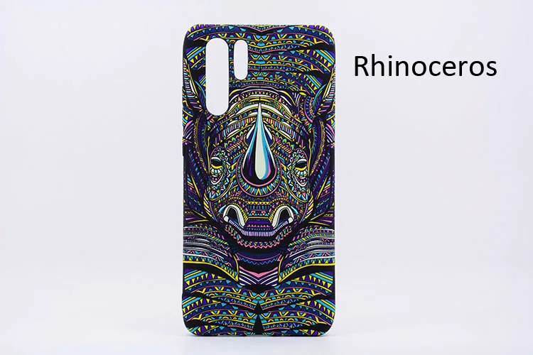 Светящийся в темноте ночной светящийся чехол для huawei P30 Pro Tiger Elephant Lion Wolf защитный чехол