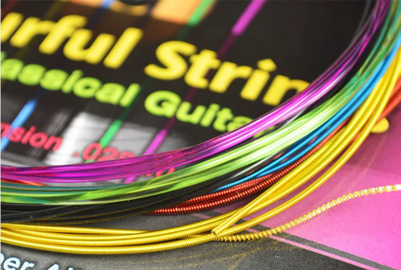 Струны для классической гитары Alice A107C цветные нейлоновые струны один