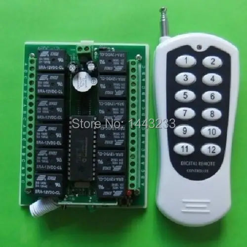 Реле 12 в 10 А каналов беспроводной Программируемый Радиочастотный пульт