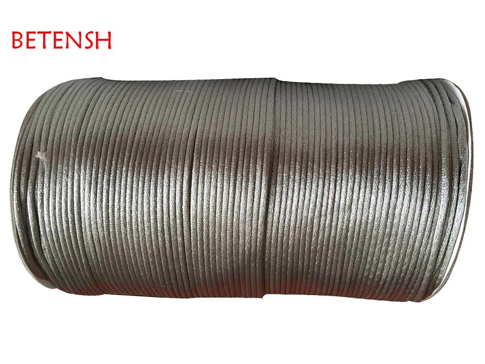 Серый нейлоновый цвет 2 5 мм фотоэлемент/рулон + веревка макраме браслет с