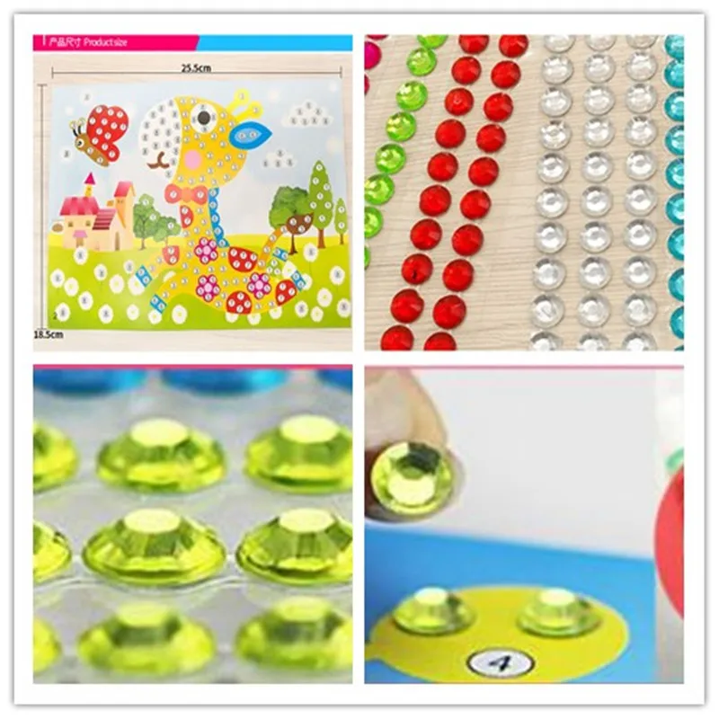 Лидер продаж 10 шт. детские развивающие Пазлы для детского сада наклейки с