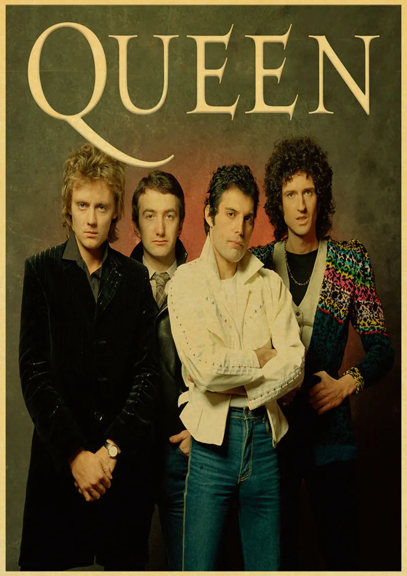 С группой Queen музыкальный плакат Винтаж ретро постер с художественной печатью картина дома Декор для дома крафт-бумага наклейки на стену - Цвет: M019