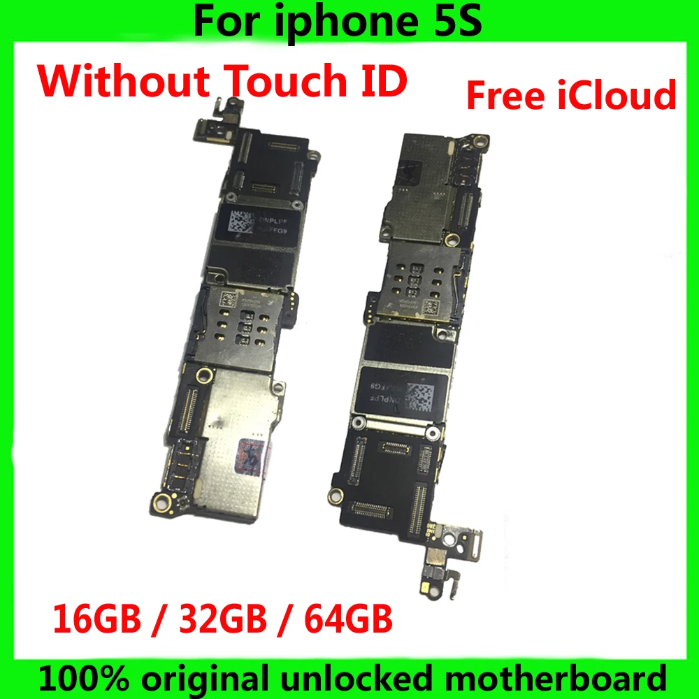 Материнская плата для Apple IPhone 5 S оригинальная материнская без touch ID 16 ГБ 32 64 чистая
