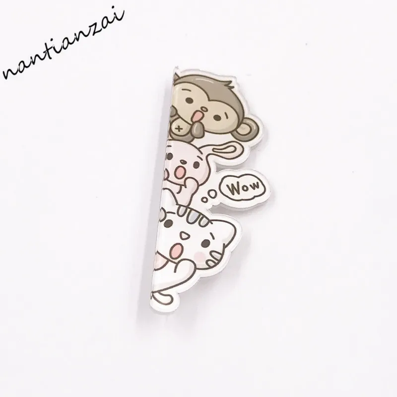 Kawaii фигура Харадзюку наборный животных Пикачу Акриловые Броши матерчатая нашивка декоративная Rozet воротник шарф нагрудные шпильки аксессуары