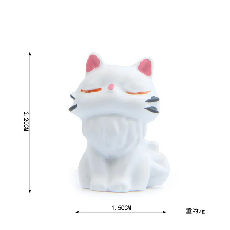 Изделия из смолы Jiji's Delivery service, фигурки кошек, белые украшения животных, черная кошка Kiki Gigi, сказочные миниатюры, украшения для сада