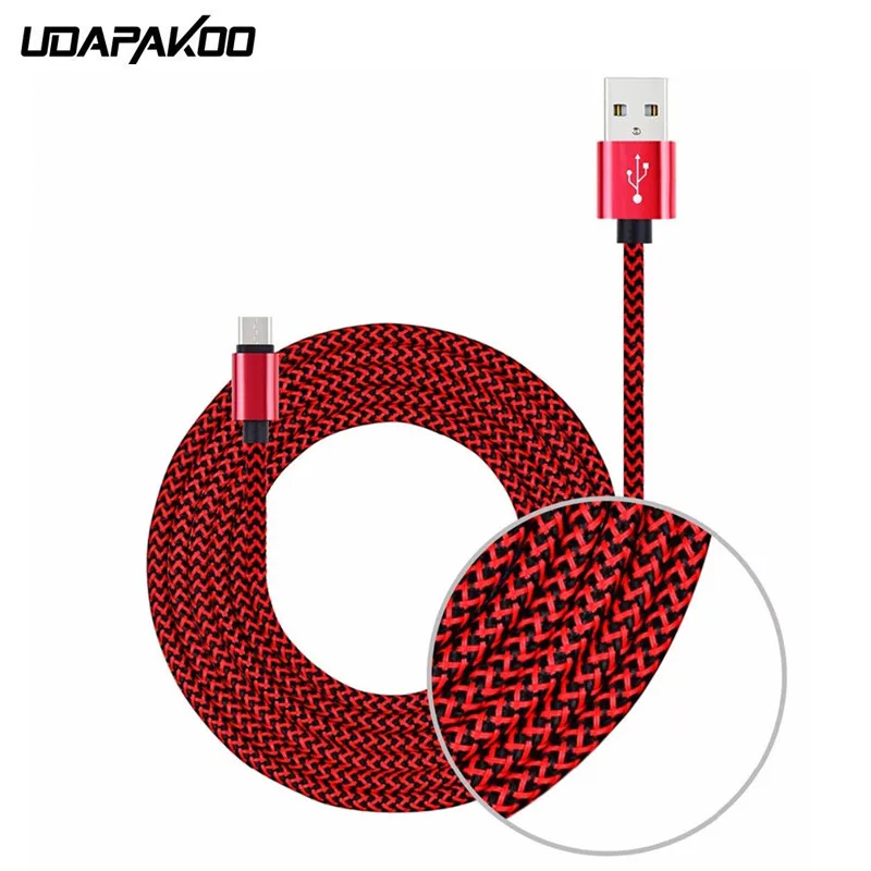 Нейлоновая оплетка типа c 2A Быстрая зарядка 20 см/1 м прочный usb-кабель Type-C для
