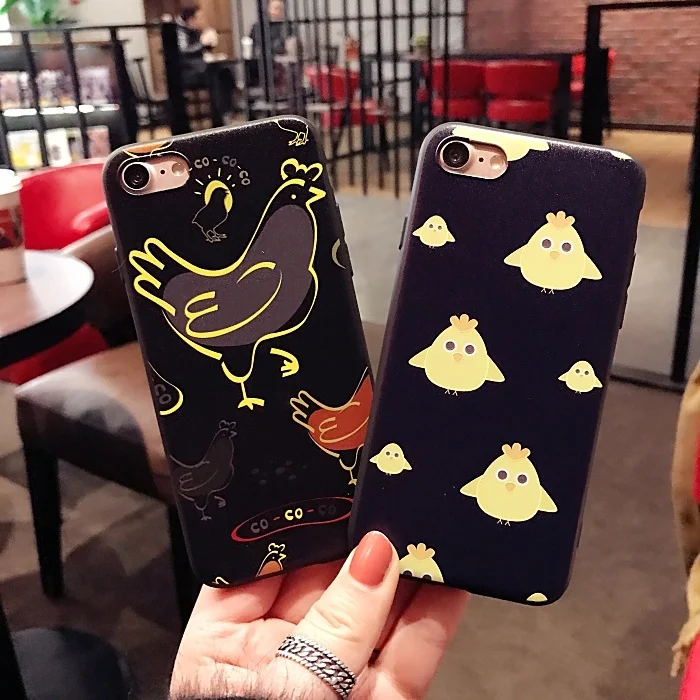 Телефон Case Творческий Мультфильм Рельеф Мягкий Ультра Тонкий Противоударный