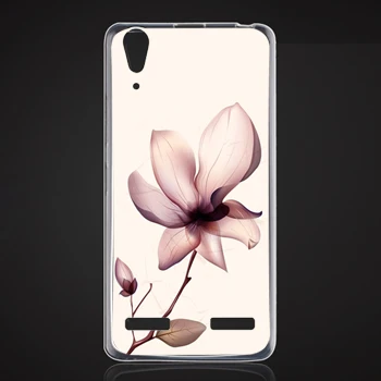 Мягкая силиконовая задняя крышка чехол для A6000 Plus + A6010 Lenovo красивые цветы узоры |