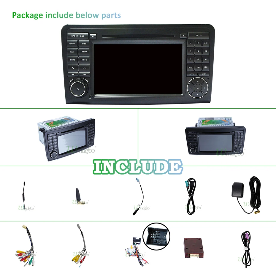 Android 9,0 DSP ips 4G 64G 8 Core 2 DIN DVD для Mercedes Benz ML GL CLASS W164 ML350 ML500 GL320 gps Радио навигационный экран
