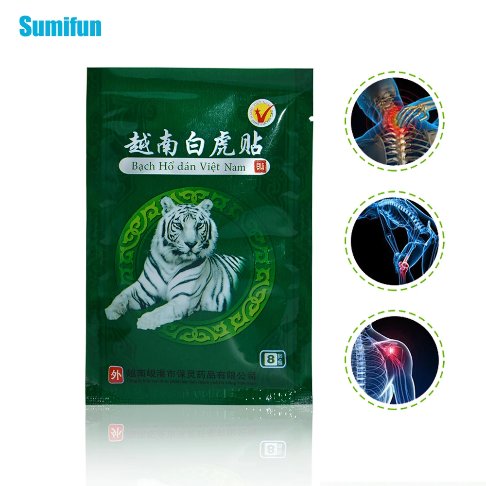 48 шт белый тигр бальзам Вьетнам облегчение боли патч мышечный артрит шеи