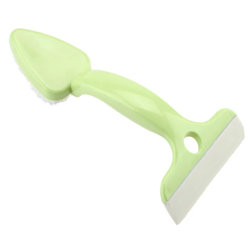 2 в 1 пластиковая щетка для чистки резиновый скребок ванной кухни настенная
