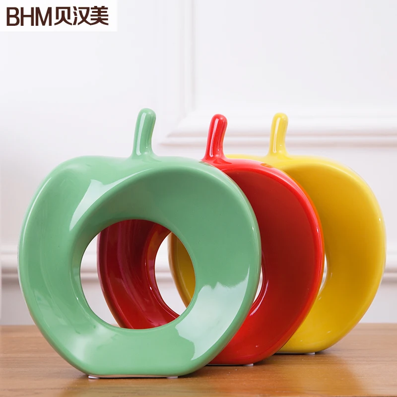 Керамические apple home decor ремесел украшения комнаты керамические милые фарфоровые