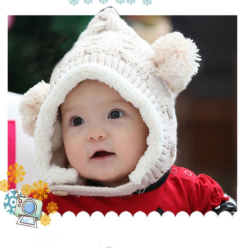 Детские шапки Новое поступление детские вязаные шапочки зимние теплые крючком