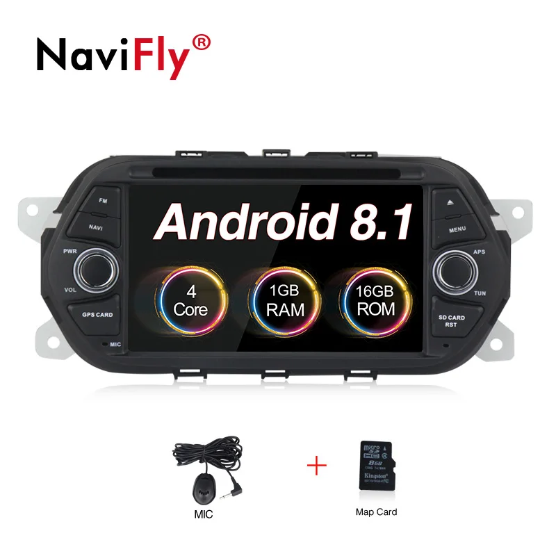 Car dvd Android 8,1 автомобильный dvd-плеер gps навигация для Fiat Tipo Egea автомобильное аудио-радио FM wifi USB RDS BT MIC - Цвет: Car dvd