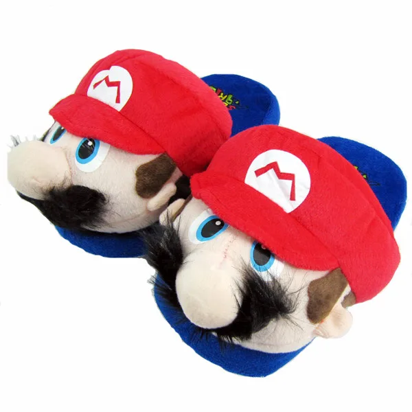 27 см; тапочки «Super Mario Bros»; зимние теплые домашние тапочки «Mario Luigi» для подростков и взрослых