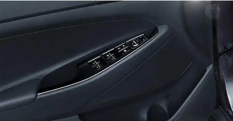 Аксессуары подходят для HYUNDAI TUCSON хромированные межкомнатные двери, окна, переключатель панели, накладка, рамка, молдинг, гарнир