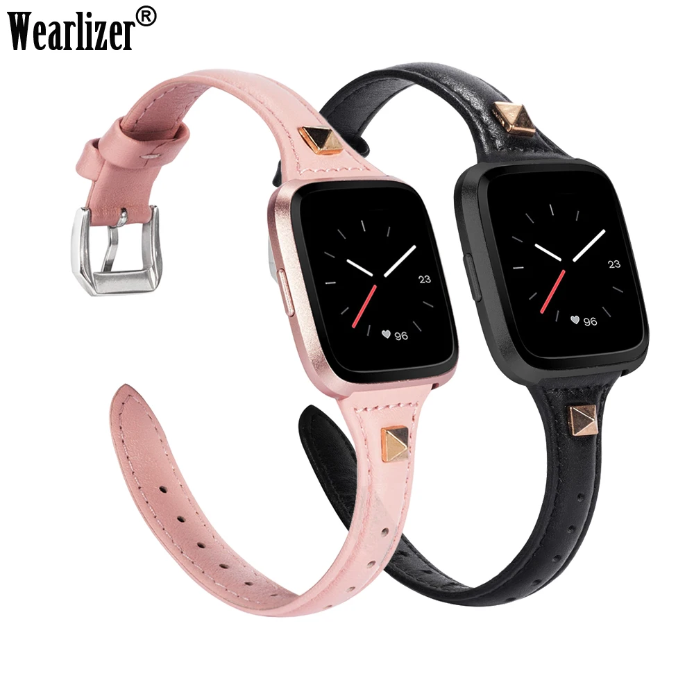 Кожаный ремешок для Versa Bands тонкие браслеты из натуральной кожи Lite специальный