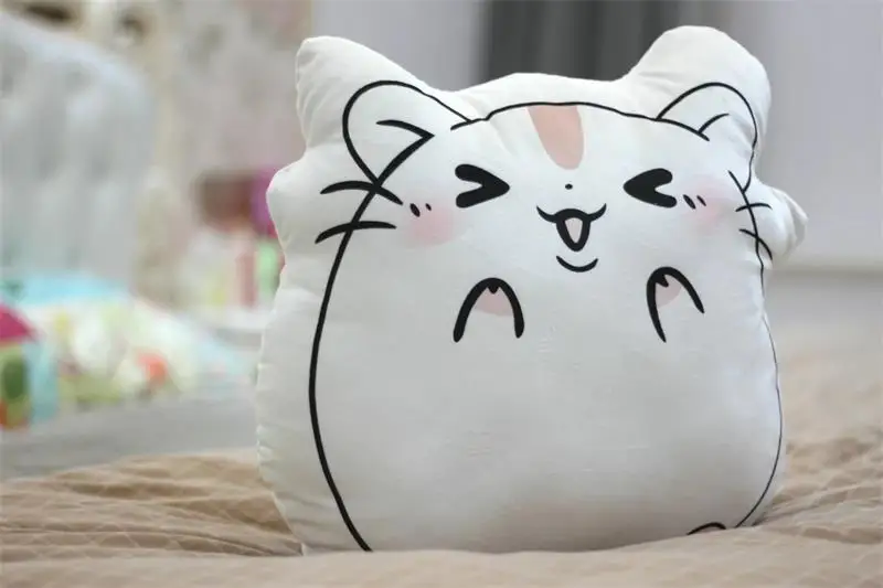 Подушка для хомяка плюшевая игрушка двухсторонняя моющаяся с принтом гостиной