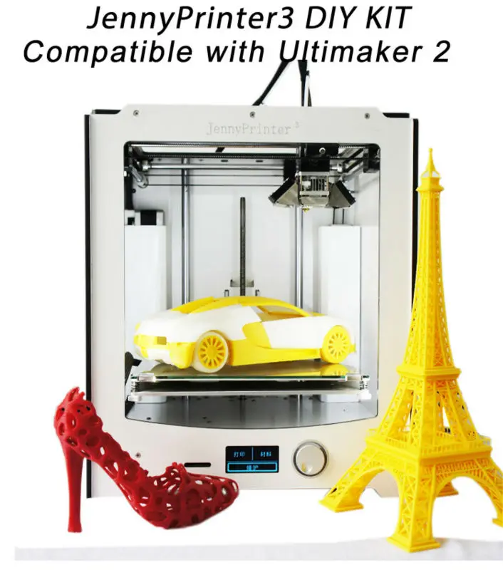 Новинка! JennyPrinter3 автоматическое выравнивание 3D принтер DIY KIT идеально совместим с оригинальным Ultimaker 2 UM2 в комплекте все части