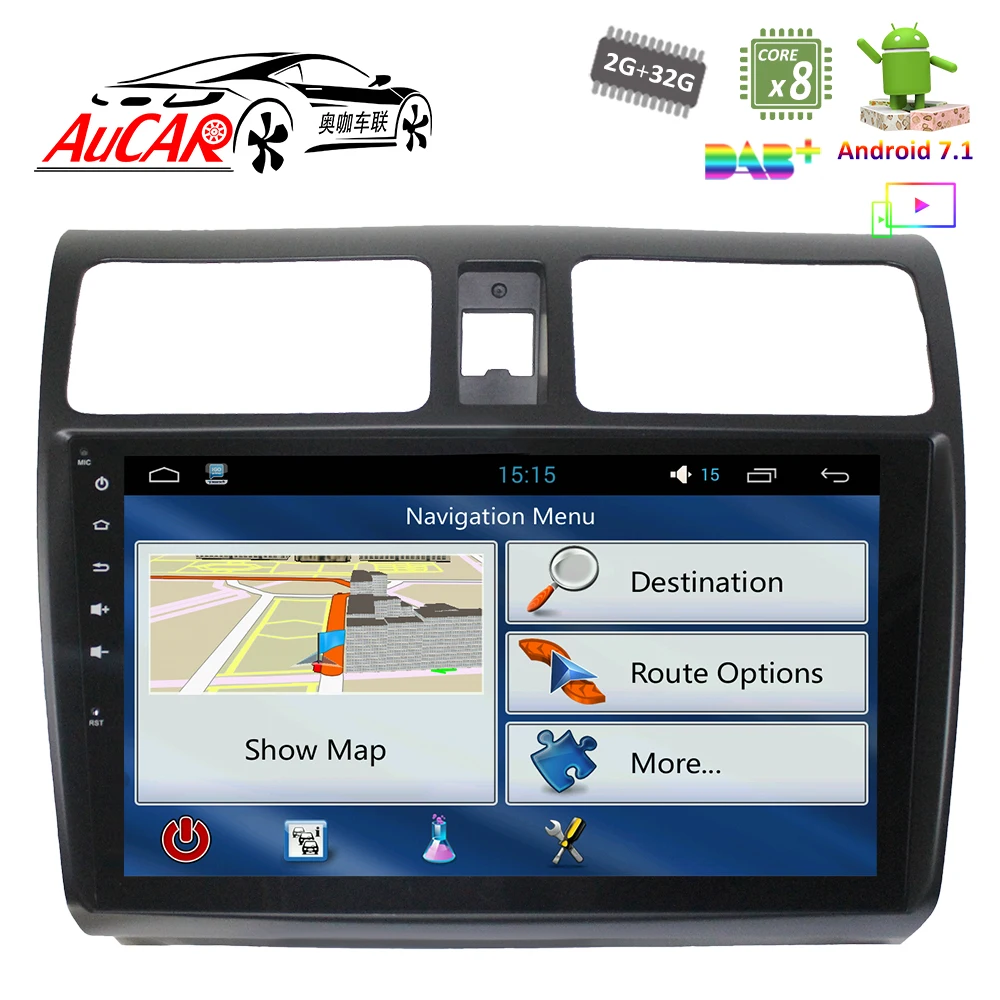 Android 7 1 10 &quotАвтомобильный dvd плеер GPS навигационная система для SUZUKI Swift 2004 2010 HD