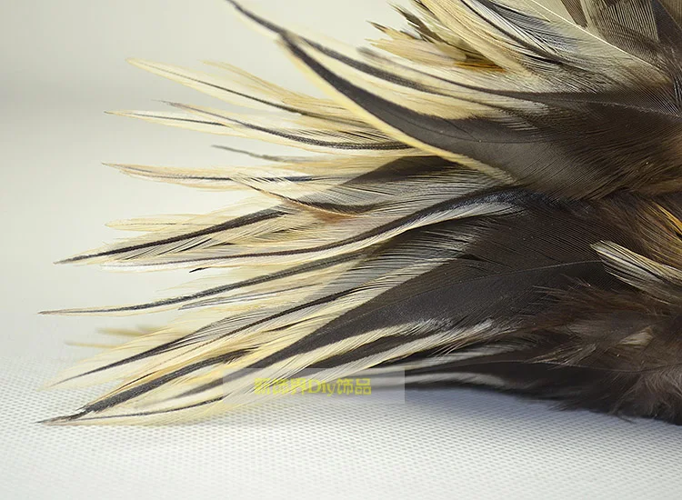 Art DIY hand-made silver edged chicken feather pure natural decoration stage craft 100pc/lot | Дом и сад