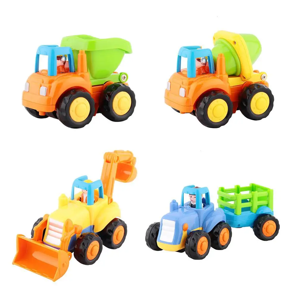 Мини игрушка модель автомобиля милый мультяшный узор грузовика подарок для