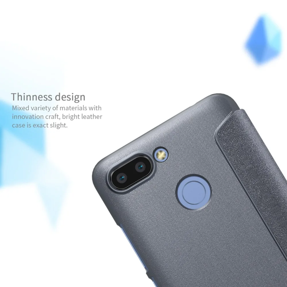 Для Xiaomi Redmi 6 Кожаный чехол Nillkin модный бизнес задняя крышка флип защитный чехол для телефона чехол для мобильного телефона Redmi6